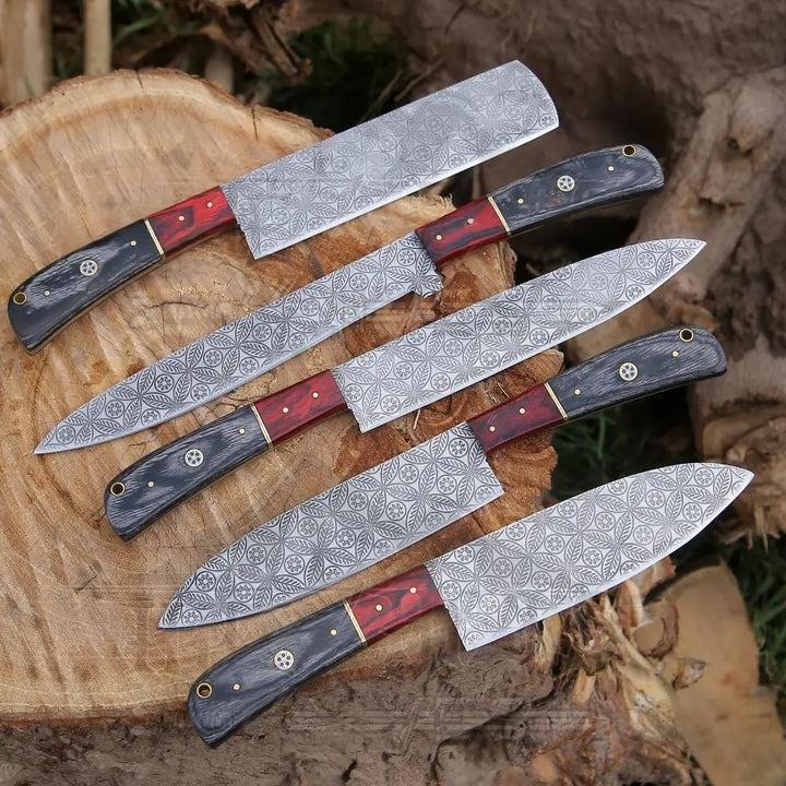 5 Pieces Handmade Chef knife set