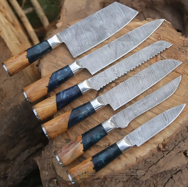 6 Pieces Kitchen Knife Set