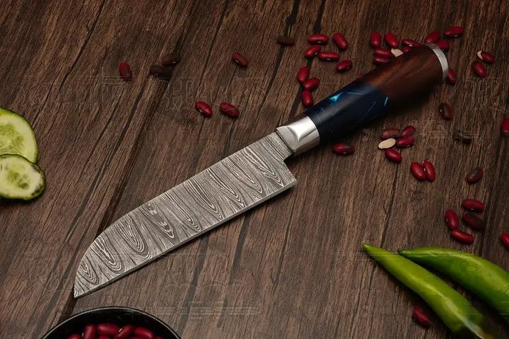Best Damascus Steel Kitchen Knife With Leather Cover