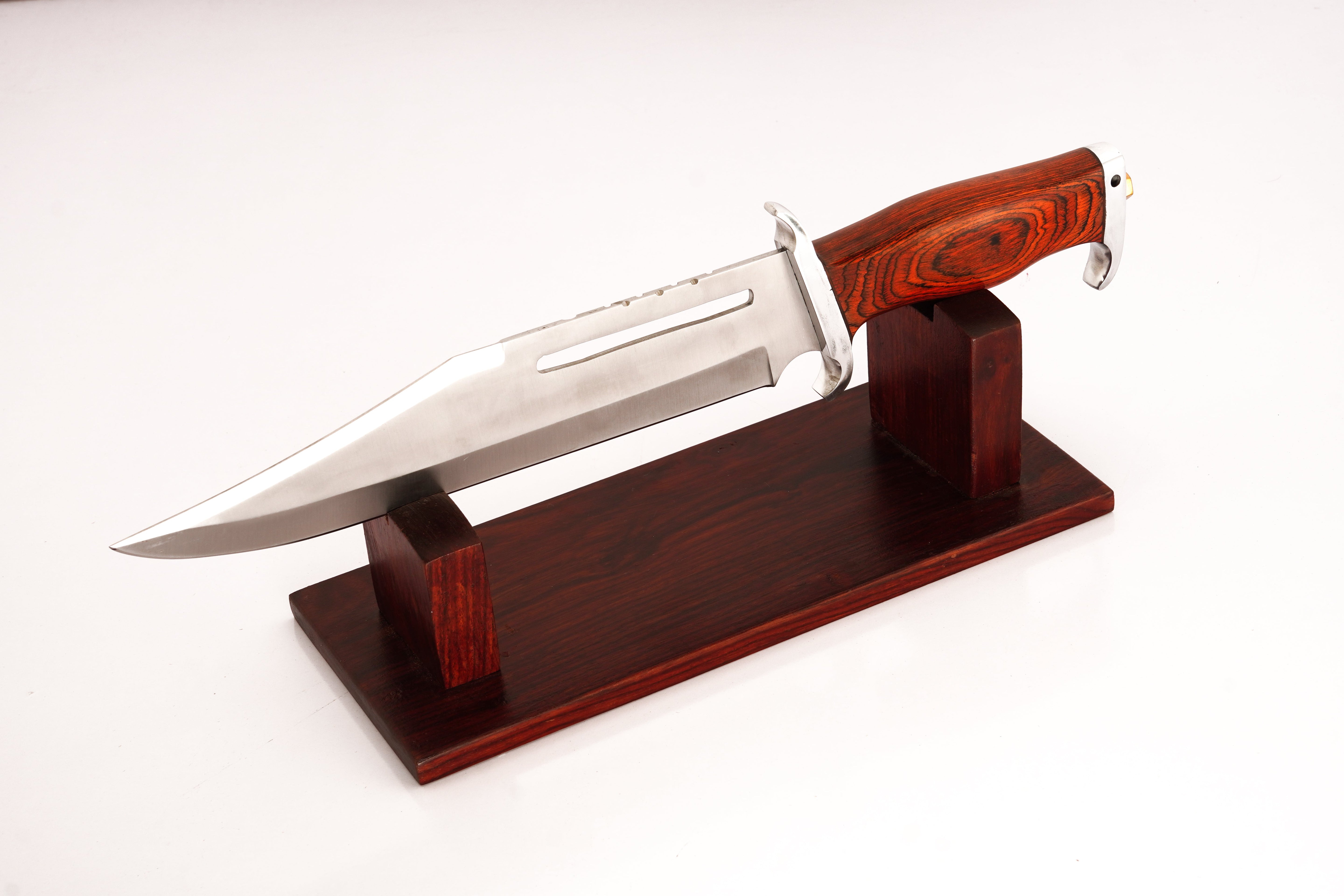 Rosewood Bowie Knife Stand