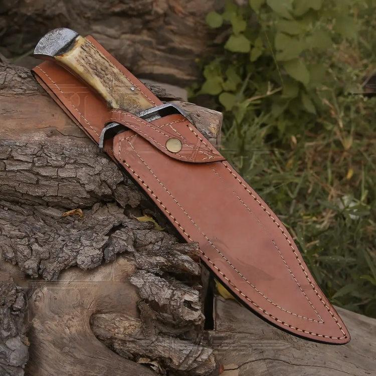 Damascus Steel Bowie Knife