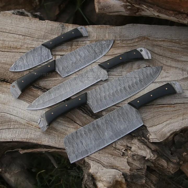 Damascus Steel Chef Knife Set