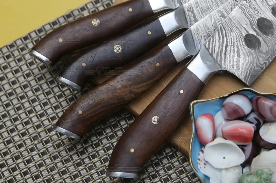 Kitchen Knives Set with Leather Cover