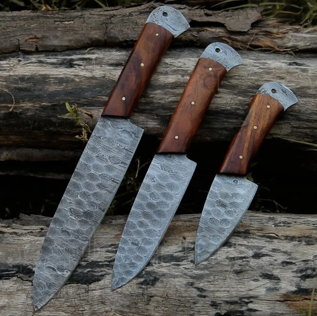 Leather Roll  Chef Knife Set  
