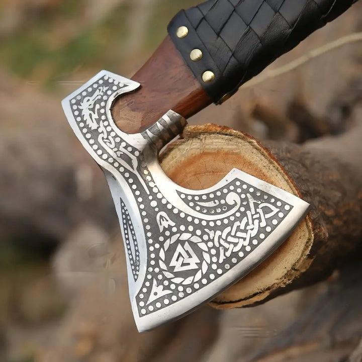 viking style camp axe 